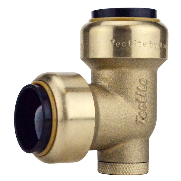 Apollo 3/4 in. Brass Push-To-Connect 90-Degree Elbow with Drain/Vent FSBE34V - main